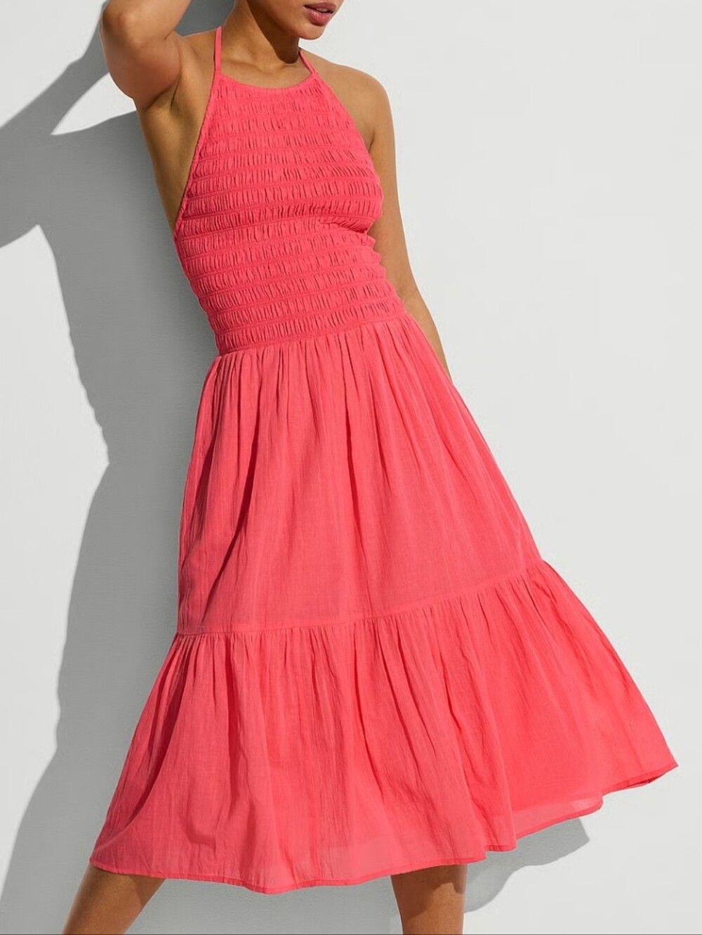 Victoria's Secret Swim Beachwear Smocked Midi Dress Sz XS NWT